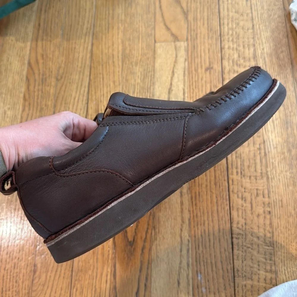 Sam Hubbard Brown Full-Grain Leather Loafers — Men’s Size 10